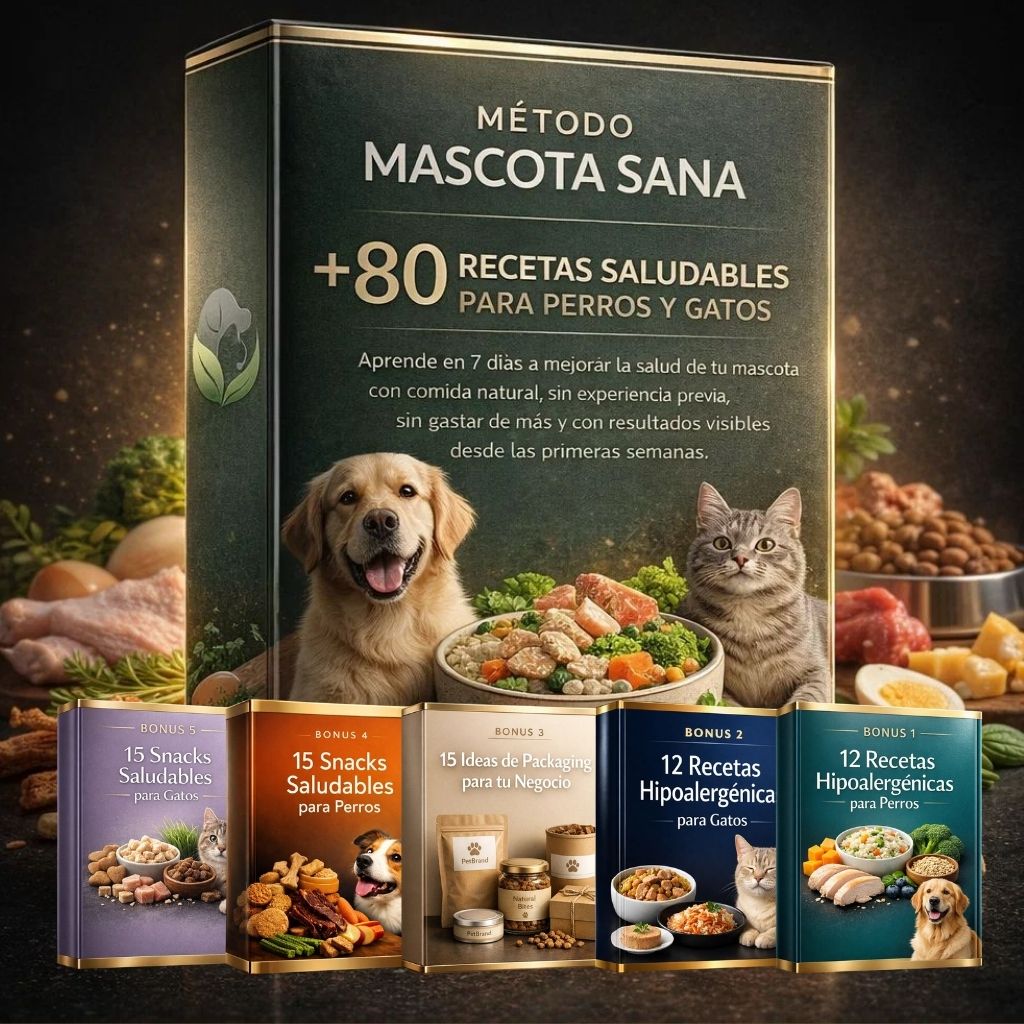 METODO MASCOTA SANA +80 RECETAS + 5 BONOS DE REGALO
